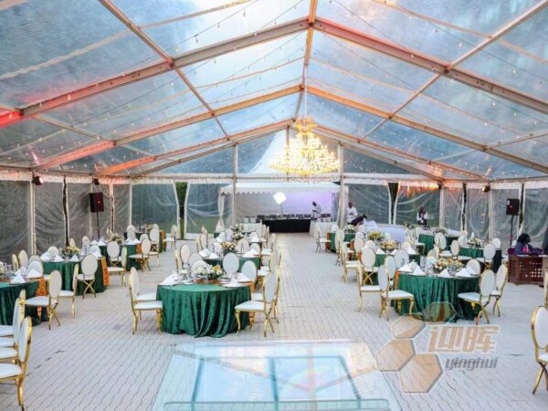 Nuestra temporales piso para carpas eventos T-02 utilizada en una Fiesta en la Ciudad de México en 2018